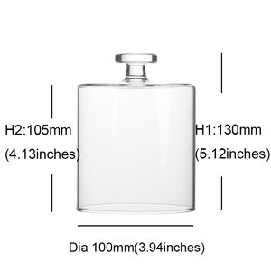 Cloche en verre transparent de style antique, dôme d'affichage, base en <span class=keywords><strong>bois</strong></span>, cloche en verre <span class=keywords><strong>art</strong></span> déco pour plantes, verre décoratif de vacances de Noël - Product Image 6