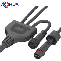 AOHUA - Conector de Cableado Personalizado a Prueba de Agua con 2 Pines Tipo Y para Controlador LED