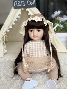 Poupée bébé réaliste en silicone R&B, corps entier, urination et boisson, vente de poupées reborn réalistes - Product Image 2