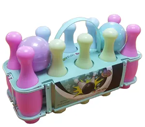 Groothandel Sport Speelgoed Bowling Spel Blaasspelden Plastic Bowling Set Voor Kinderen