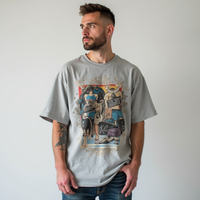 TKAN610 Nouveaux produits chauds personnalisés Streetwear surdimensionné Vêtements Hip Hop T-shirts pour hommes imprimés Dtg vierges unis