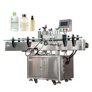 New Automatic Printing Label Machine Double Side Sticker Small Wine Glass Square Round Bottle Labeling Labeler Machine