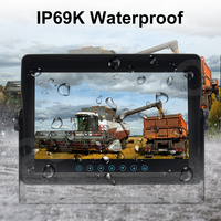 PJAUTO impermeable 10,1 pulgadas Sistema de Monitoreo de coche HD 1080P Cámara Monitor para vehículos de construcción agrícola