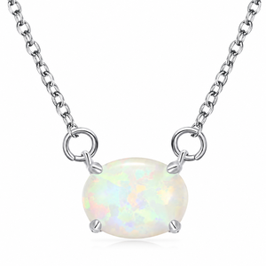 Collana con ciondolo rotondo da donna, design semplice, accessorio da collo per uso quotidiano - Product Image 1