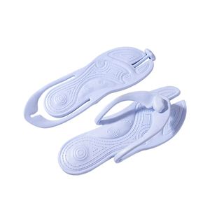 รองเท้าแตะพับได้แบบพกพาสำหรับเดินทาง  โลโก้สั่งทำได้  กันลื่น เหมาะสำหรับไปเที่ยวทะเล  รองเท้าใส่อาบน้ำ - Product Image 2