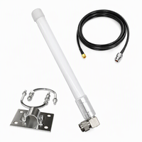 Antena Omnidirectional Tahan Air 915MHz Fiberglass untuk Luar Ruangan dengan Konektor Koaksial, Braket Pemasangan & Kabel
