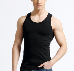 تخفيضات هائلة للرجال القطن فانيشيرت سترة رياضية لبناء الجسم تدريب اللياقة البدنية بلا أكمام تانك الأعلى خيط قميص - Product Image 3