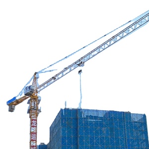 Grúa Torre de Techo Plano de 8 Toneladas, Grúa Torre con Alcance de 60 Metros, Grúa con Altura de Elevación de 150 Metros, Grúa Eléctrica de Alta Eficiencia - Product Image 1