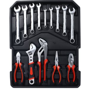 899pcs Silver Home Repair Tool <b>Set</b> Kit Men's Toolbox 4 Drawers for General Household Maintenance Garden Homeowner Handyman 899-p - Product Image 6