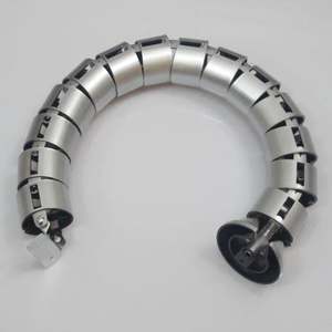 Venta al por mayor de herrajes para muebles, tubo serpentino roscado, gestión de cables de escritorio ocultos, Colector de cables de <span class=keywords><strong>mesa</strong></span> recta para conferencias - Product Image 4