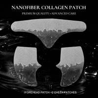 Patch quotidien hydratant anti-rides au collagène soluble en nanofibres et peptides marins pour le front et les joues