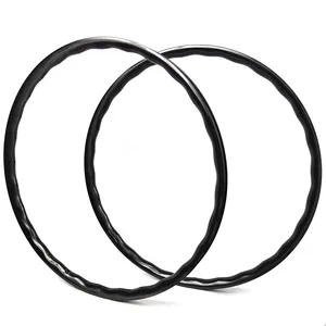 BIKEDOC RMW35 2421 2023 NEW Wavy MTB Carbon Rim 29er Mountain Bike Carbon Rims Spoke Hole 28H Carbon Wheels Asymmetric