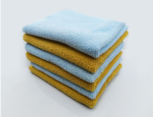 Asciugamani per lavaggio auto <span class=keywords><strong>in</strong></span> microfibra con taglio a caldo piccolo quadrato per pulizia auto - Product Image 4