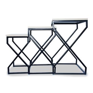 Elegant Contemporary <b>Side</b> <b>Table</b> Versatile Metal Iron Minimalist Chic Farmhouse Style Living Room Bedroom Functional Coffee <b>Table</b> - Product Image 2