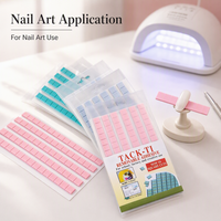 Bandes adhésives amovibles en argile pour la décoration des ongles, cartes en papier et décorations légères, couleurs pastel pour projets créatifs