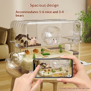 <strong>Hamster</strong> Reptile <strong>Cage</strong> Super <strong>Large</strong> Villa Luxurious House Golden <strong>Hamsters</strong> Anti-Bite Breeding <strong>Cage</strong> PET Material Box All Seasons - Product Image 3