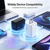 Çok Satanlar |   45W 65W GaN Şarj Cihazı |   PD QC3.0 Çoklu Portlu USB A Tip C Hızlı Şarj Cihazı ABD AB BK Fişli Taşınabilir Duvar Şarj Adaptörü