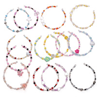 Kit de fabrication de bijoux DIY à 15 compartiments, perles de verre multicolores de 4 mm et perles tubulaires, coffret pour artisanat et colliers