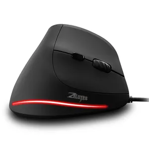 Ratón Vertical con Cable ZELOTES T-20, Ergonómico, Recargable, 3200DPI Opcional, Ratón Portátil para Juegos, para Computadora Portátil y PC - Product Image 2