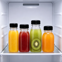 Bouteilles de jus en plastique transparentes avec bouchon, contenants réutilisables pour jus et boissons de 8 oz, 12 oz, 16 oz, avec couvercles inviolables – Vente chaude