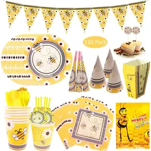 Décoration pour fête d'anniversaire enfants, banderole en papier, fournitures pour fête d'anniversaire