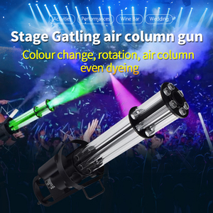 Macchina <span class=keywords><strong>a</strong></span> getto <span class=keywords><strong>CO2</strong></span> portatile Gatling Air Column Gun Effect GT50 con LED RGB, distanza di spruzzatura 6-8m, per DJ - Product Image 3