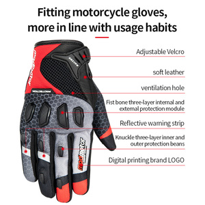 Guantes de carreras de motos <span class=keywords><strong>MX</strong></span> de dedo completo personalizados, equipo de Motocross antideslizante para todas las estaciones, ropa deportiva al aire libre - Product Image 2
