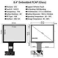 Écran LCD Kyocera 8,4 pouces 1024x768 TCG084XGLAAPNN-AN00-S, écran haute luminosité, affichage extérieur pour navigateur GPS, modules LCD 8,4 pouces