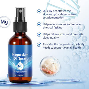 Stres giderici için 60ml organik magnezyum yağ püskürtme şişesi kas magnezyum vücut rahatlatıcı sprey - Product Image 3