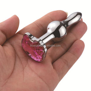 Kitty Butt Plugs Großhandel Nette Katze Gesicht geformt rosa Juwel Basis Perlen Plug Fetisch Anal Trainer Sexspielzeug - Product Image 5
