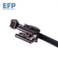 Attaches de câblage mobiles pour goujons de soudure, attaches de câblage pour équipement électrique, gestion des câbles de voiture avec boucle à clip métallique 5MMx200MM