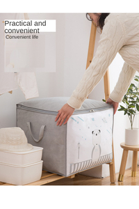 Bolsa de Almacenamiento para Ropa y Edredones, Moderna, <span class=keywords><strong>Impermeable</strong></span>, de Tela No Tejida, con Material Antimoho, para Armario y Ropa, Venta al Por Mayor - Product Image 3