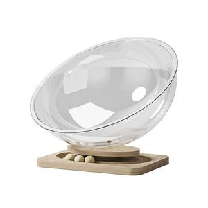 Casa para gatos <span class=keywords><strong>de</strong></span> lujo al por mayor, cápsula espacial acrílica transparente, plato giratorio <span class=keywords><strong>de</strong></span> madera <span class=keywords><strong>de</strong></span> pino inspirado, cama para gatos, suministros para mascotas - Product Image 1
