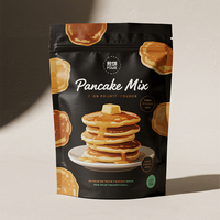 Sacs en aluminium thermoscellables de qualité alimentaire avec fermeture éclair, sacs en plastique pour emballer la farine de gâteau, la pâte à crêpes, la poudre