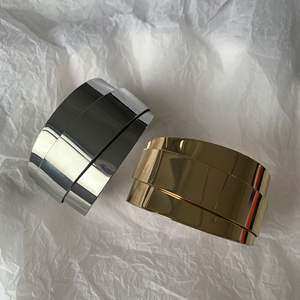 2023 nouveauté bijoux de mode luxe Double couche irrégulière ouvert manchette <span class=keywords><strong>Bracelet</strong></span> 18K plaqué or brillant femmes <span class=keywords><strong>Bracelet</strong></span> Bracelets - Product Image 6