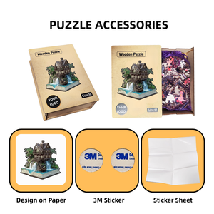 <span class=keywords><strong>Puzzle</strong></span> en bois miniature personnalisé en forme de renard avec étui de transport compact pour le divertissement en voyage et les activités en <span class=keywords><strong>avion</strong></span> - Product Image 2