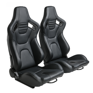 Универсальные гоночные сиденья из ПВХ с индивидуальным логотипом 1088 для автомобилей, низкий MOQ, модифицированные автомобильные сиденья - Product Image 1