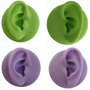 Gaby yumuşak silikon vitrin modeli stentler ile sahte yeşil mor yapay piercing model ekran aracı piercing takı - Product Image 2