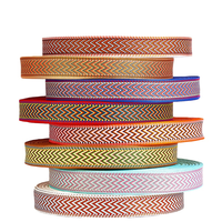 Sangle Jacquard 5cm en Polyester à Blocs de Couleurs, Sangle à Double Flèche pour Sac à Dos, Sangle pour Instrument de Musique, Ceinture de Mode