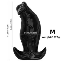 Plug anal extra large, épais et long, à usage externe, en PVC, Dongguan, pour hommes et femmes, dilatateur anal stimulant, jouets sexuels pour adultes, vente en gros