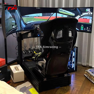 Simulateur profil aluminium volant personnalisé Cockpit simulateur de jeu de conduite superbe Cockpit avec vraie chaise course - Product Image 6