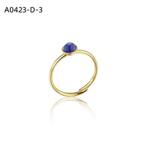 Anillo de Moda con PIEDRA NATURAL A0423 para Mujer, Joyería de Alta Calidad - Product Image 3