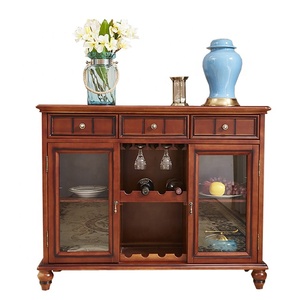 Solid Wood <strong>Meubles</strong> <strong>Buffet</strong> Tables with Storage Drawers and Doors for Living Room - Product Image 1