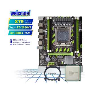 Комплект материнской платы PANDL NEW для настольного ПК: Intel Xeon E5 2680 V2, поддержка <span class=keywords><strong>DDR3</strong></span> ECC RAM, материнская плата X79 - Product Image 1