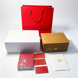 Caja de Reloj de Madera con Interior de Cuero Sintético, Cierre a Presión, Estuche Protector Rectangular para Relojes de Lujo - Product Image 3