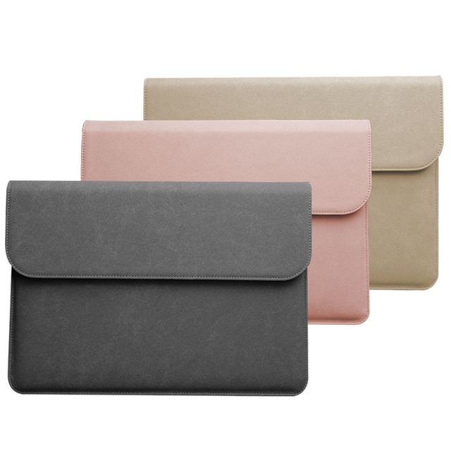 11 11.6 13 13.3 14 15.6 21 Inch Waterproof Soft Leather Laptop Sleeve Bag for iPad & Notebook Wholesale