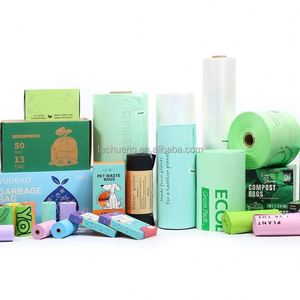 Bolsa para excrementos de perro 100% biodegradable y compostable Eco Pe, bolsa para excrementos de mascotas, para excrementos de perros y gatos - Product Image 1