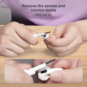 Herramienta de limpieza de auriculares <span class=keywords><strong>2</strong></span> en 1 para Airpods Pro 3 <span class=keywords><strong>2</strong></span> <span class=keywords><strong>Xiaomi</strong></span> <span class=keywords><strong>Airdots</strong></span> Earbuds Case Cleaner Kit Brush Pen para <span class=keywords><strong>Air</strong></span> Pods - Product Image 6