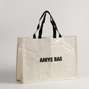 Personalized Minimalist Customized PP Woven <strong>Shopping</strong> Bag Large Capacity Reusable Environmentally Friendly Tote of Bag - Product Image 4