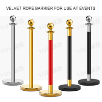 Barrière de séparation murale rétractable en acier inoxydable de qualité supérieure avec corde en velours pour couloir de musée